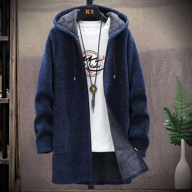 2021 winter Men's high quality Knitted thicken Mens Coats Hood Male Sweater Casual Keep warm Male Cardigan Sweaters Men - General Store 44