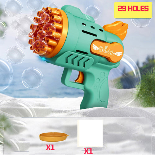 Bubble Gun Rocket Electric 29/69 Holes Soap Bubbles Machine Gatling - General Store 44