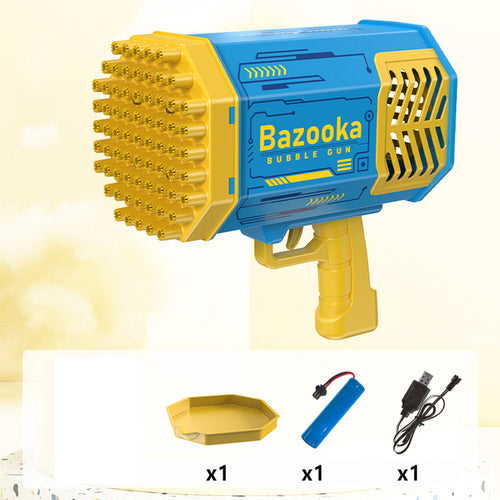 Bubble Gun Rocket Electric 29/69 Holes Soap Bubbles Machine Gatling - General Store 44