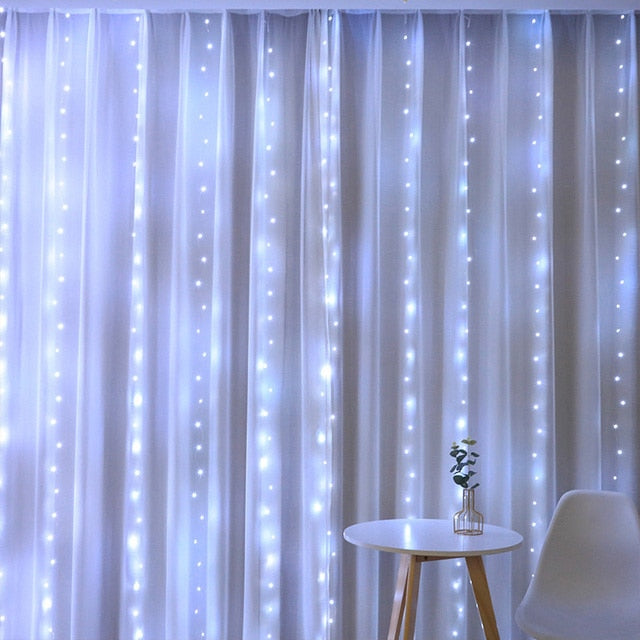 Christmas USB Led Curtain Garland Festoon Led Light Xmas String Lights Decorations 2022 Holiday Wedding Decorative Light Curtain - General Store 44