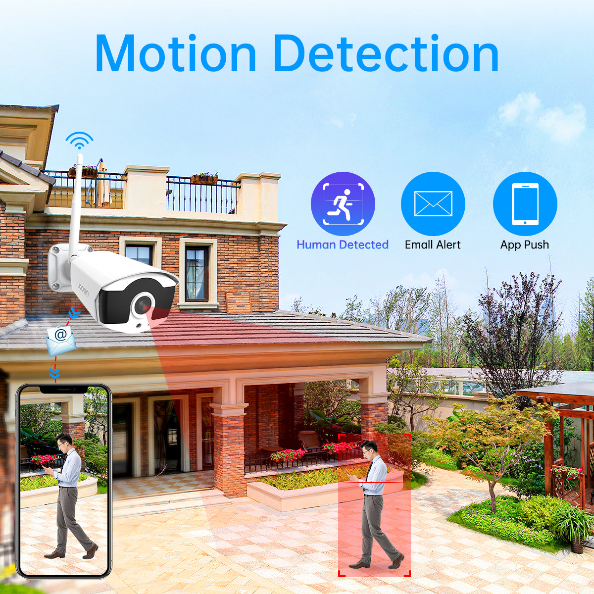Jooan 8ch Nvr Hd 3mp Wireless Cctv Camera System Audio Record Outdoor - General Store 44