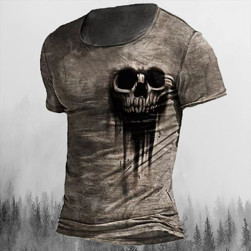 Men's T-shirts Summer 3d Vintage Horror Skull Top Hip Hop Rock - General Store 44