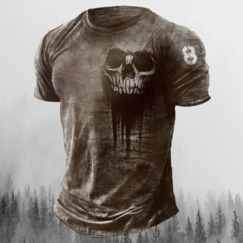 Men's T-shirts Summer 3d Vintage Horror Skull Top Hip Hop Rock - General Store 44