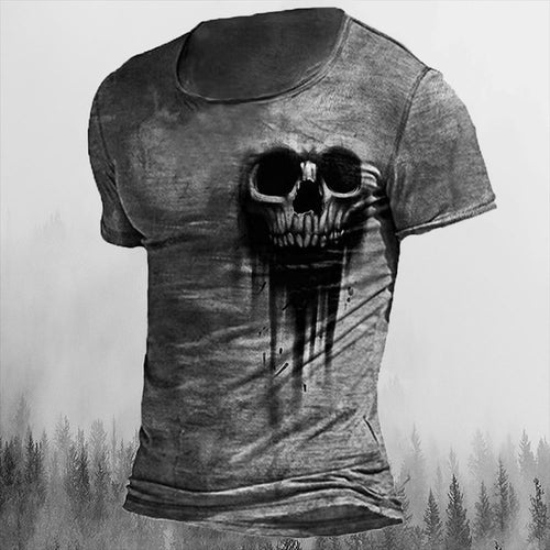 Men's T-shirts Summer 3d Vintage Horror Skull Top Hip Hop Rock - General Store 44