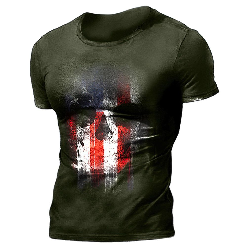 Men's T-shirts Summer 3d Vintage Horror Skull Top Hip Hop Rock - General Store 44