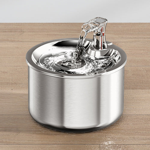 Stainless Steel Automatic Cats Fountain 2l Running Water Drinking For - General Store 44
