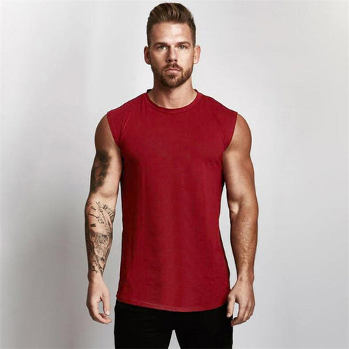 Summer Gym Tank Top Men Workout Sleeveless Shirt Bodybuilding Clothing - General Store 44