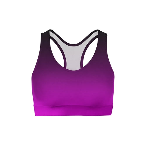 Black Pink Ombre Sports Bra - General Store 44