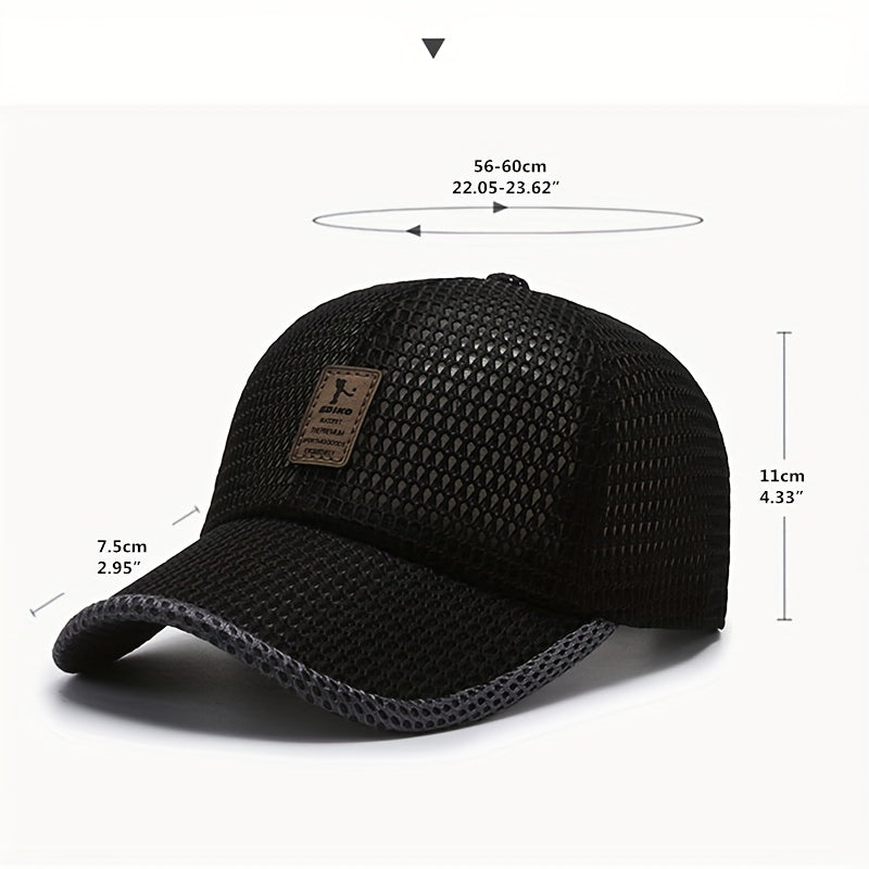 Unisex Summer Mesh Baseball Cap: Unlock the Outdoors with a Breathable, Solid-Color Trucker Hat! - General Store 44