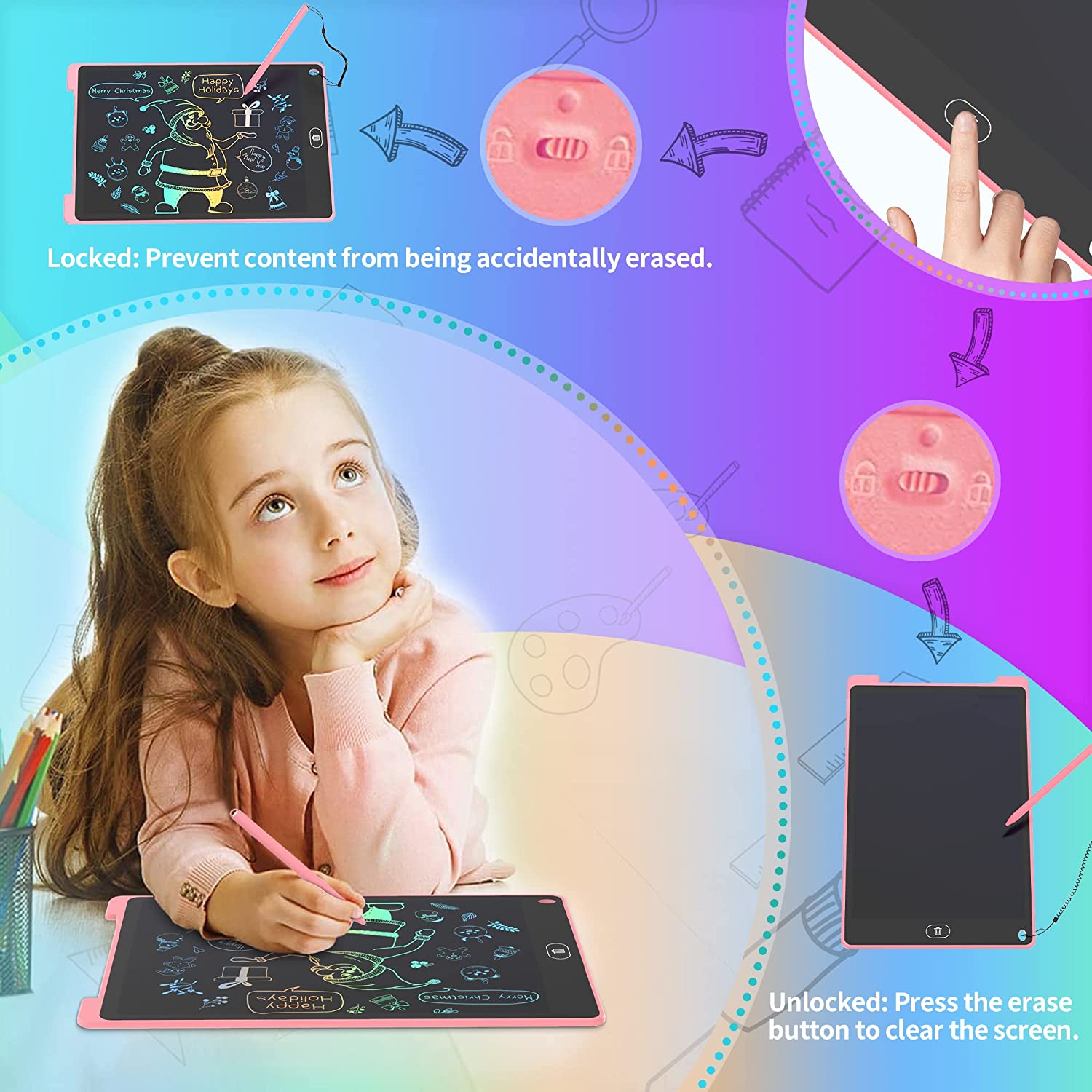 12 Inch Writing Board Drawing Tablet Lcd Screen Writing Tablet Digital - General Store 44