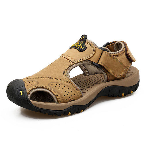 2021 Genuine Leather Men Shoes Summer New Large Size Men's Sandals Men - General Store 44