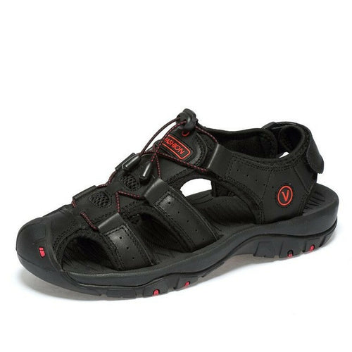 2021 Genuine Leather Men Shoes Summer New Large Size Men's Sandals Men - General Store 44