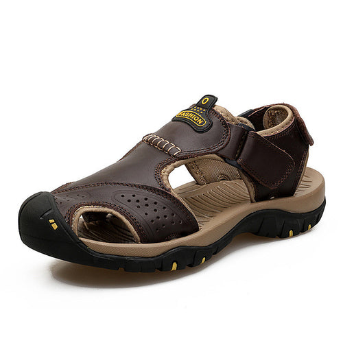 2021 Genuine Leather Men Shoes Summer New Large Size Men's Sandals Men - General Store 44