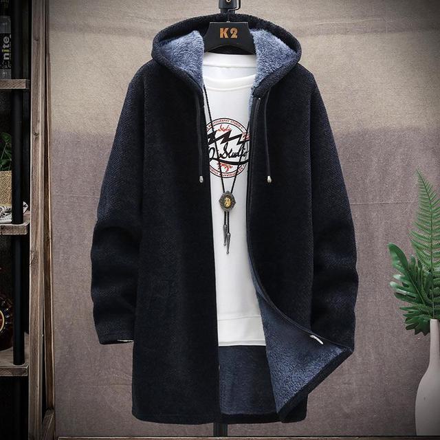 2021 winter Men&#39;s high quality Knitted thicken Mens Coats Hood Male Sweater Casual Keep warm Male Cardigan Sweaters Men - General Store 44