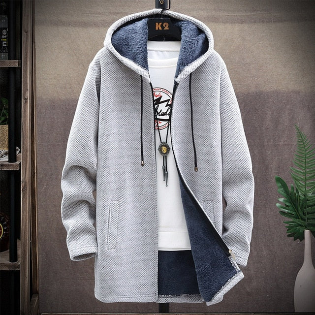 2021 winter Men&#39;s high quality Knitted thicken Mens Coats Hood Male Sweater Casual Keep warm Male Cardigan Sweaters Men - General Store 44