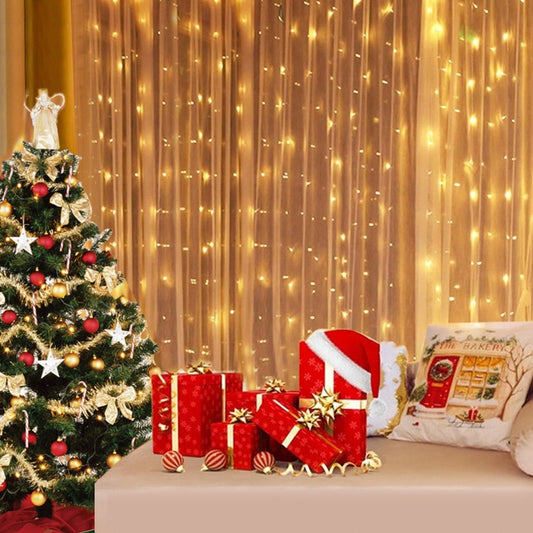 Christmas USB Led Curtain Garland Festoon Led Light Xmas String Lights Decorations 2022 Holiday Wedding Decorative Light Curtain - General Store 44