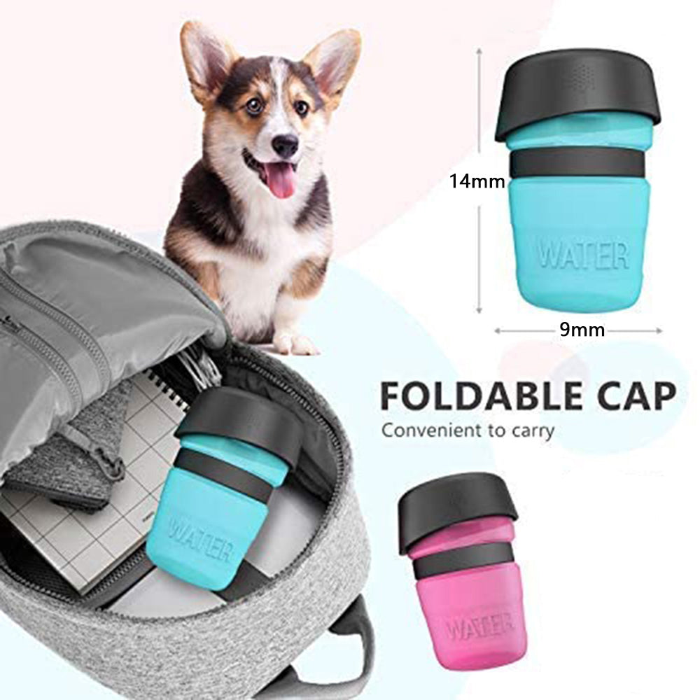 Portable Dog Water Bottle Foldable Pet Feeder Bowl Water Bottle Pets - General Store 44