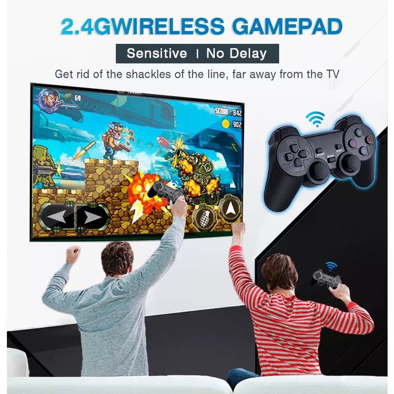 Wireless Controller Video Game Console 2.4G Game Stick 4K 10000 games 64GB 32GB Retro games For PS1/GBA boy gift - General Store 44