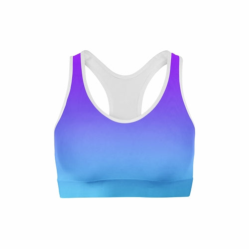 Purple Blue Ombre Sports Bra - General Store 44